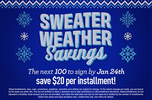 The next 100 to sign by January 24th save $20 per installment!