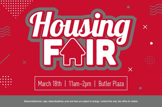 Housing Fair | March 18th | 11am-2pm | Butler Plaza