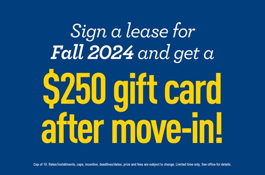 Sign and receive a $250 gift card!