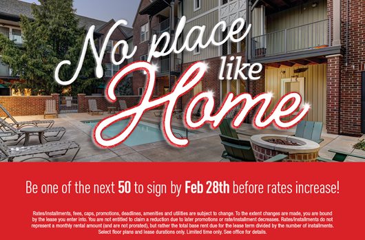 No Place Like Home Be one of the next 50 to sign by Feb 28th before rates increase