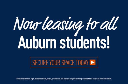 Now leasing to all Auburn students!