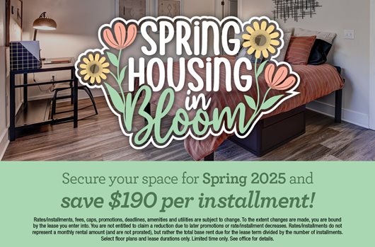 Spring Spaces Available!