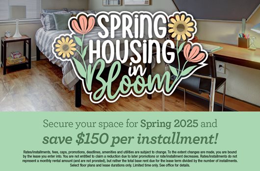 Spring Spaces Available!