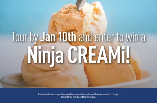 Tour by Jan 10th and enter to win a Ninja CREAMi!