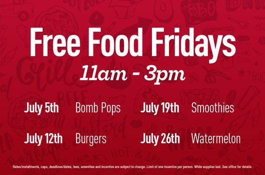 Free Food Fridays July