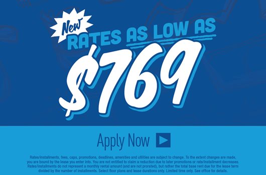 New rates as low as $769. Apply now >