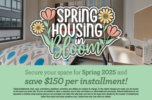 Spring - Save $150 per installment! + $275 with zero down